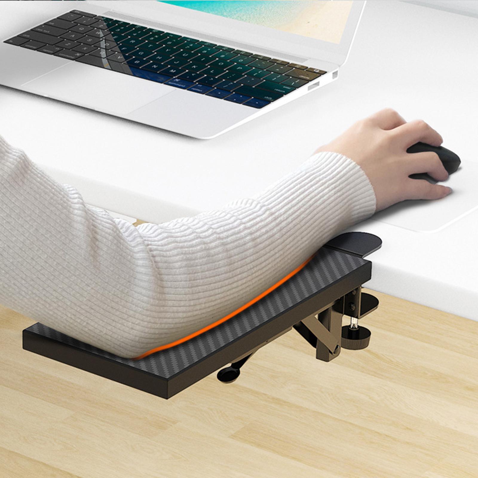 Wood Computer Arm Rest Wrist Rest Mouse Pad Holder for Table Chair Office