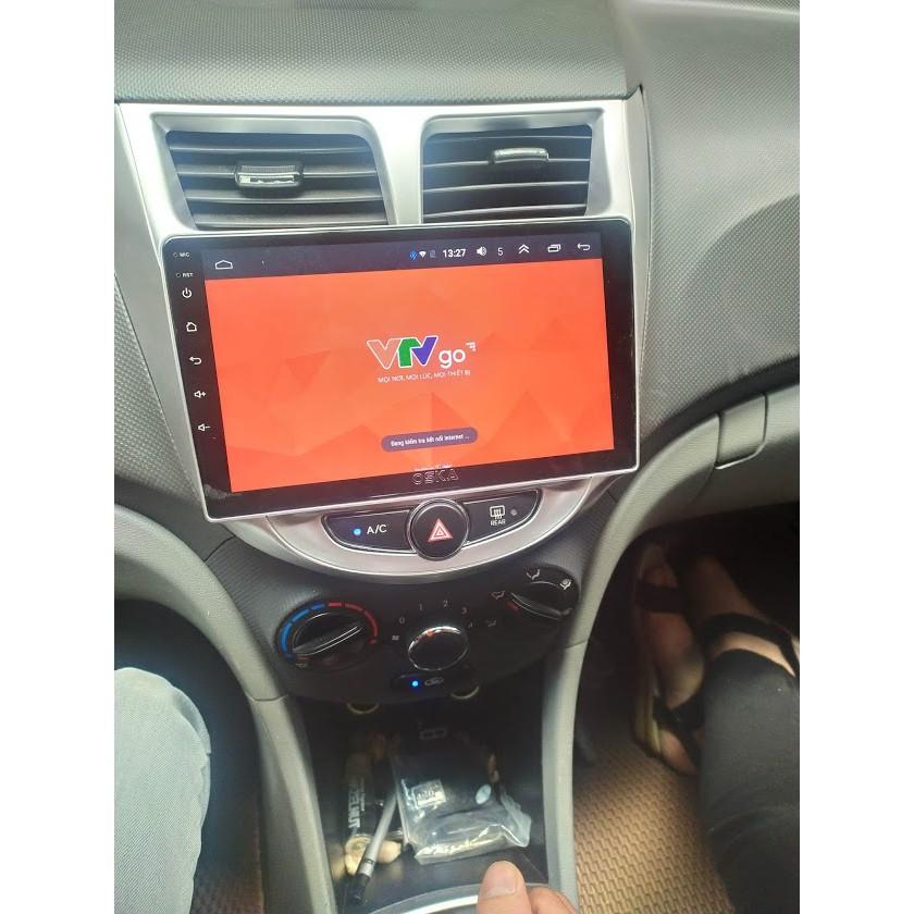 Màn Hình Android 9 inch Cho ACCENT/ VERNA 2009-2016 - Đầu DVD Chạy Android Kèm Mặt Dưỡng Giắc Hyundai Accent/Verna