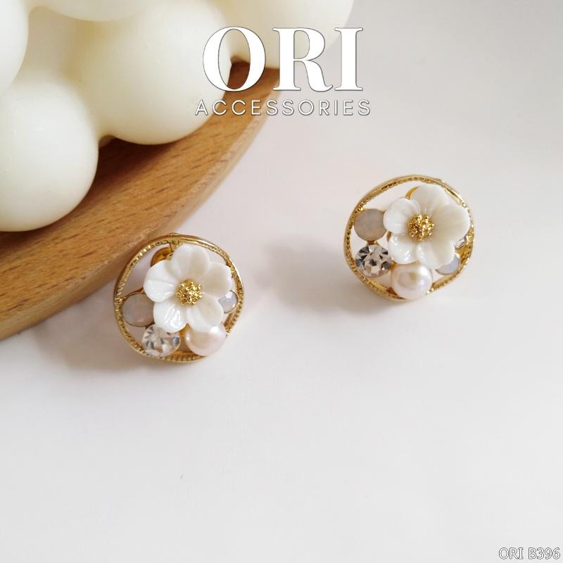 Khuyên tai nữ bông hoa đính đá Daisy xinh xắn thời trang ORI B396
