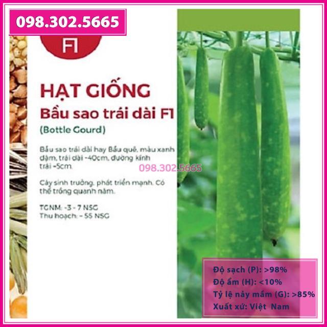 Hạt giống bầu sao (bầu quê) trái dài F1