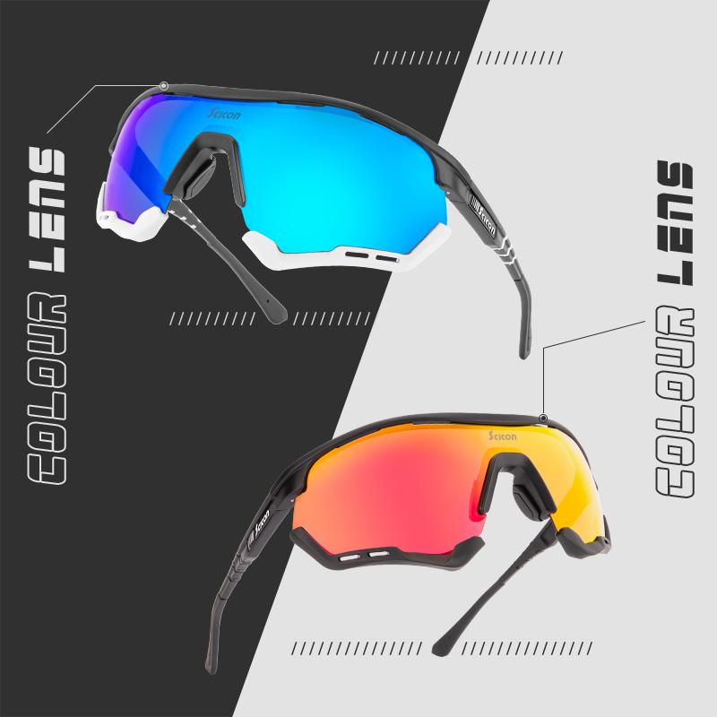 SCICON Kính Phân Cực Kính Mát Xe Đạp UV400 Nam Nữ Câu Cá Thể Thao Ngoài Trời Đi Xe Đạp Kính Đường MTB Xe Đạp Kính Mắt 1 Ống Kính Color: Polarized-27 Lenses Color: 1lens no box