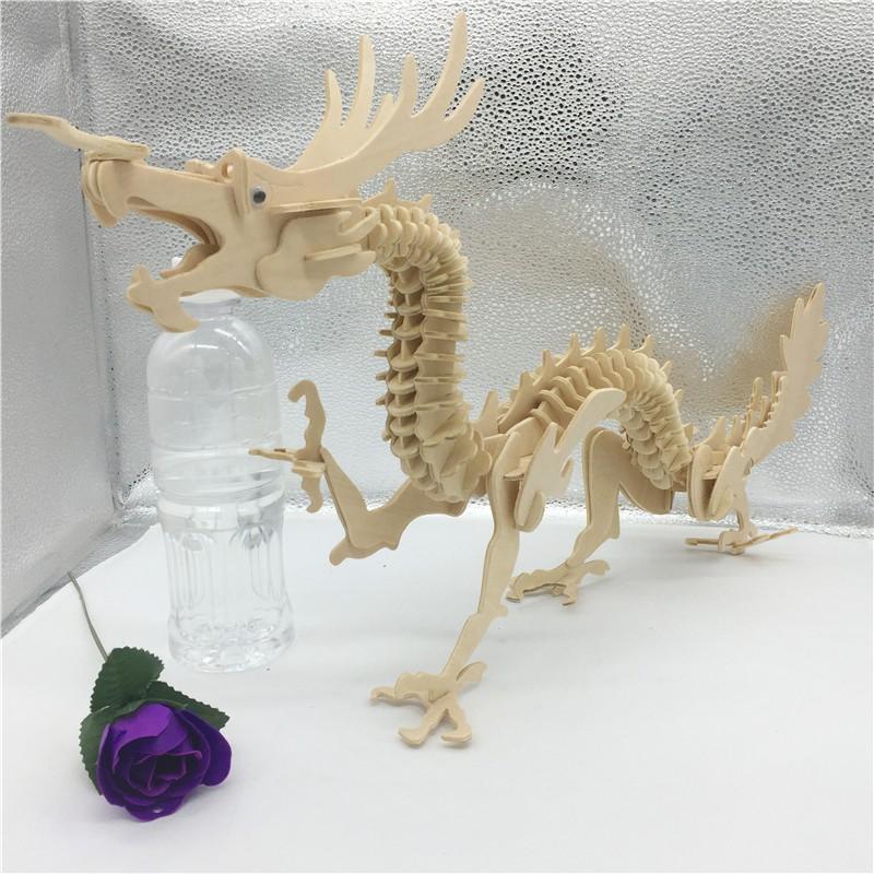 Đồ chơi lắp ráp gỗ 3D Mô hình Con Rồng Dragon