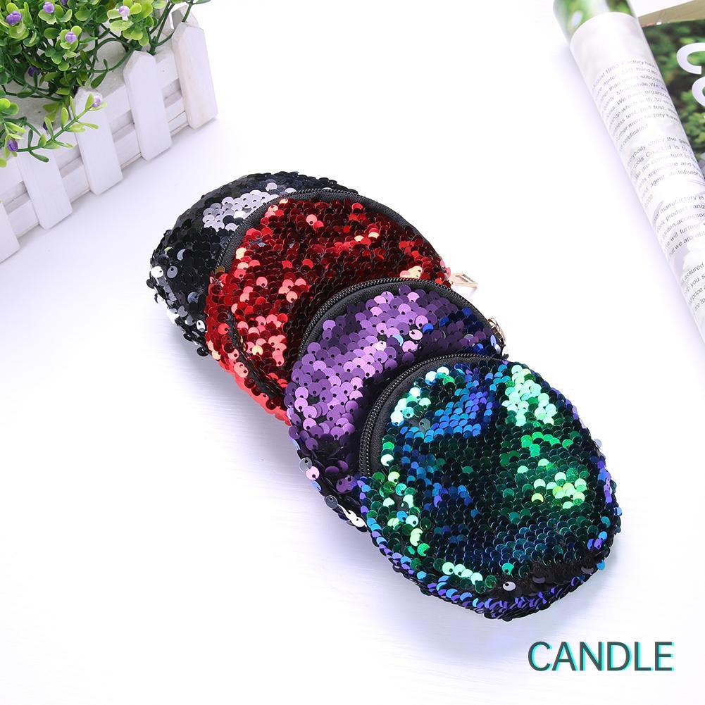 Ví Đựng Tiền Xu Đính Sequin Lấp Lánh Dành Cho Nữ