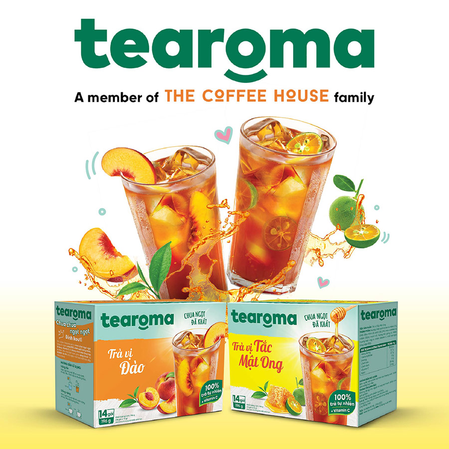 Trà Tearoma hòa tan hộp 196g
