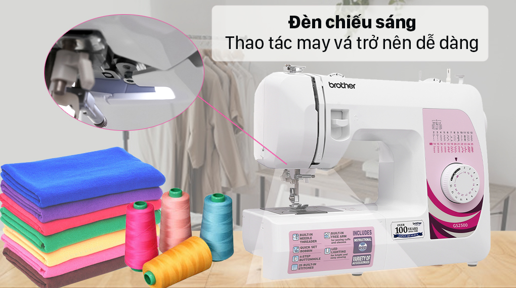 Máy May Brother GS-2500 - Hàng chính hãng