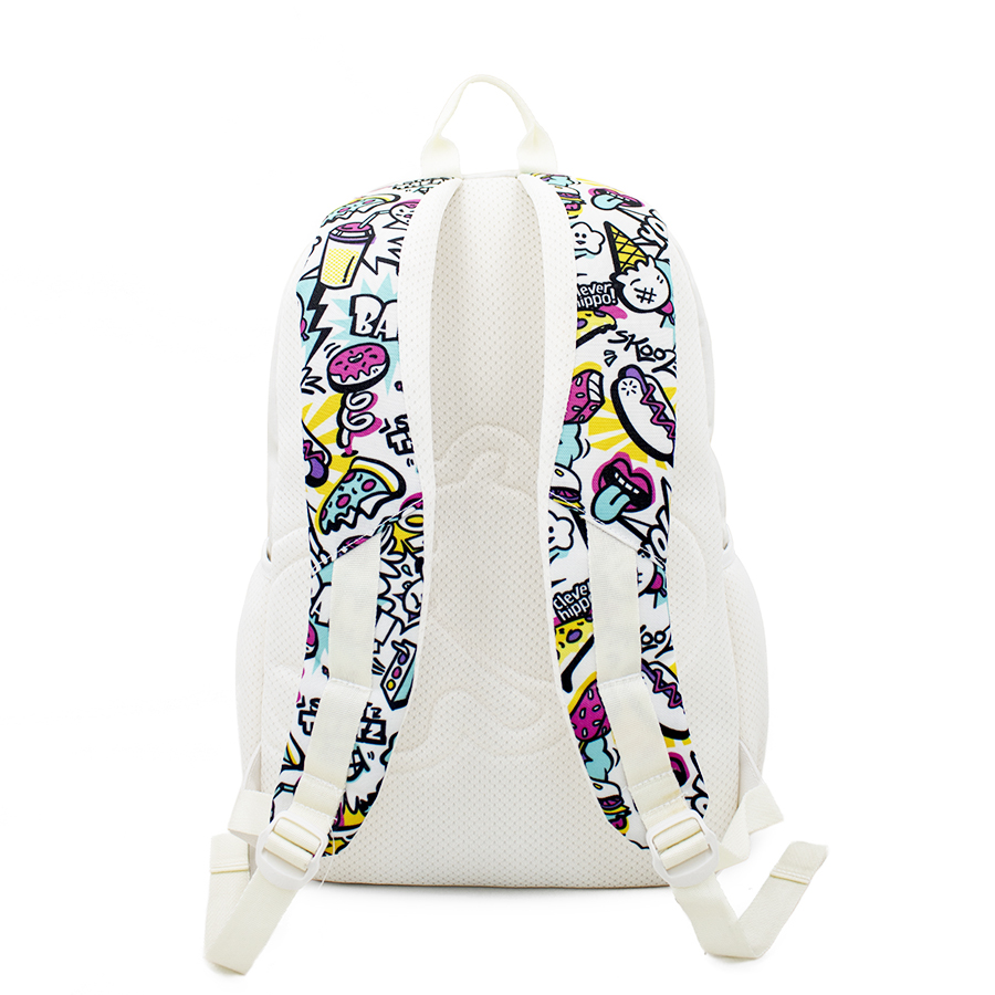 Ba Lô CLEVERHIPPO  Urban  Street Style BST6202/WHITE