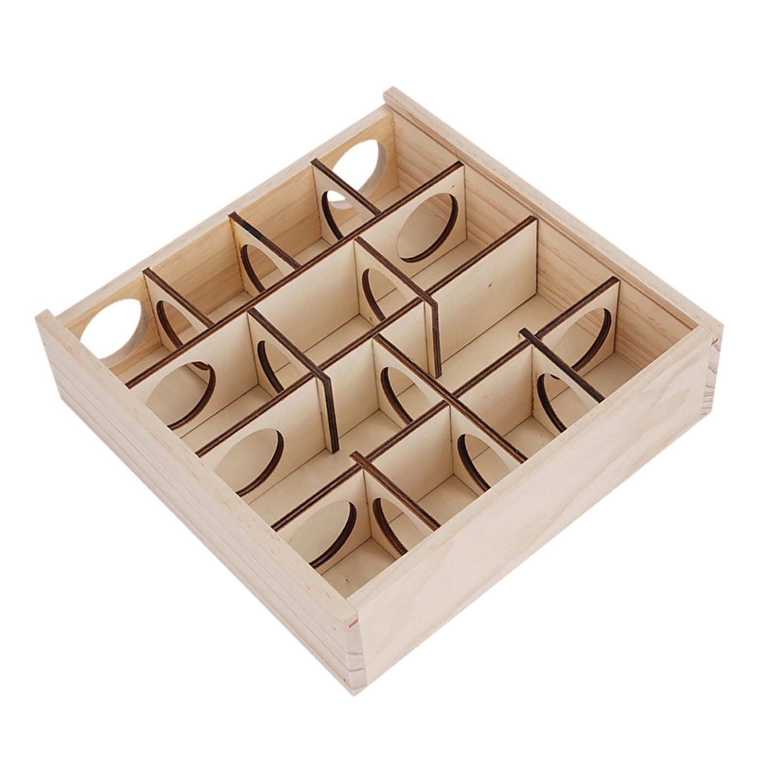 Pet Hamster House Small Animals Multi Chamber Wooden Maze for Dwarf Hamsters