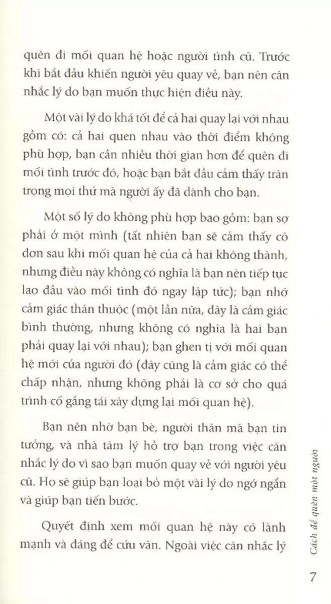 Cách Để Quên Một Người