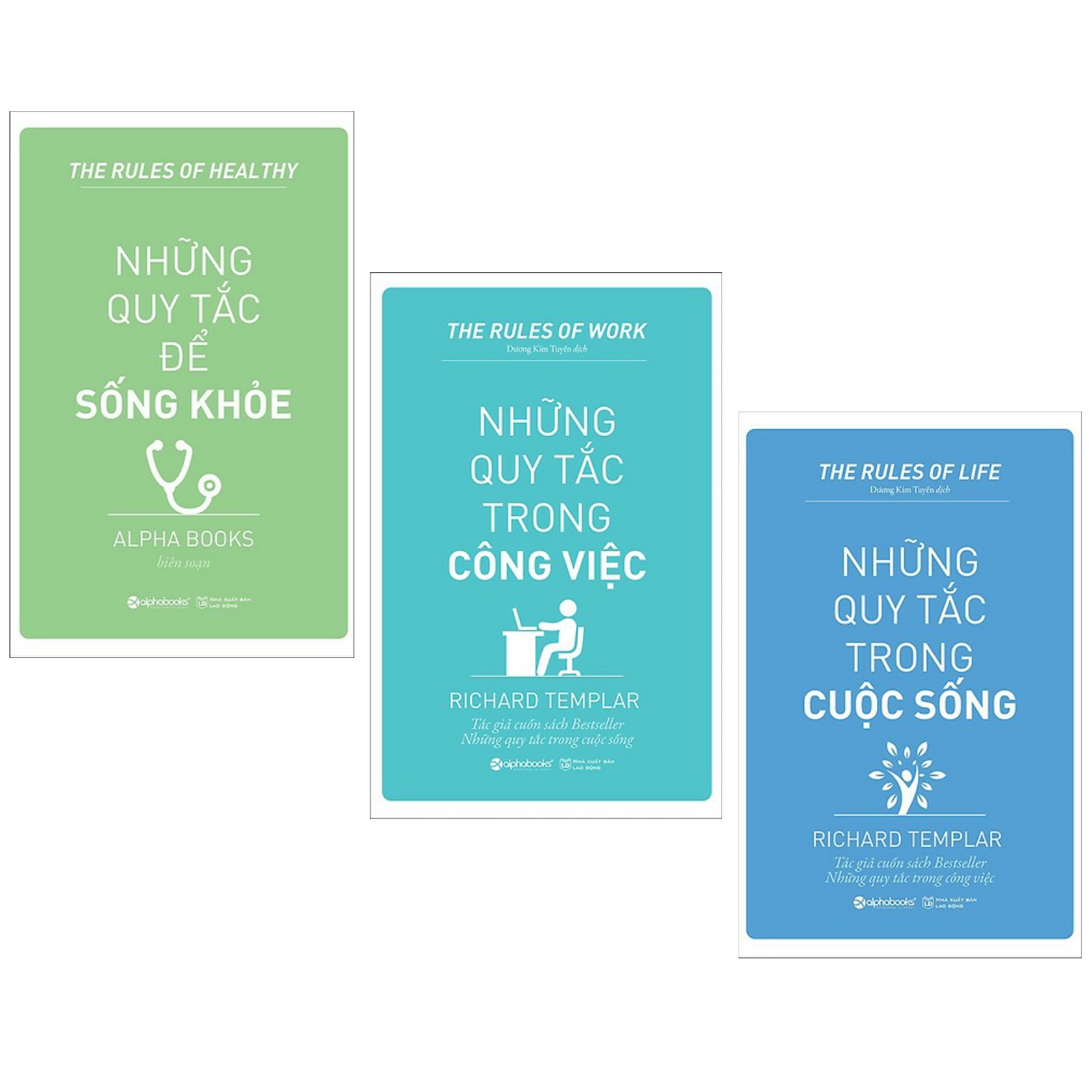 Combo 3 cuốn sách hay nhất về kĩ năng sống : Những Quy Tắc Để Sống Khỏe + Những Quy Tắc Trong Công Việc +  Những Quy Tắc Trong Cuộc Sống ( Tặng kèm Postcard Happy Life)