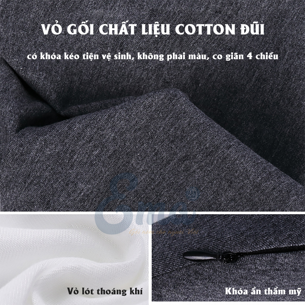 Gối ngủ trưa văn phòng Ema thế hệ thứ 3 - Không tê tay, không đau cổ, không tạo vết hằn trên mặt  - Dành cho dân văn phòng, sinh viên