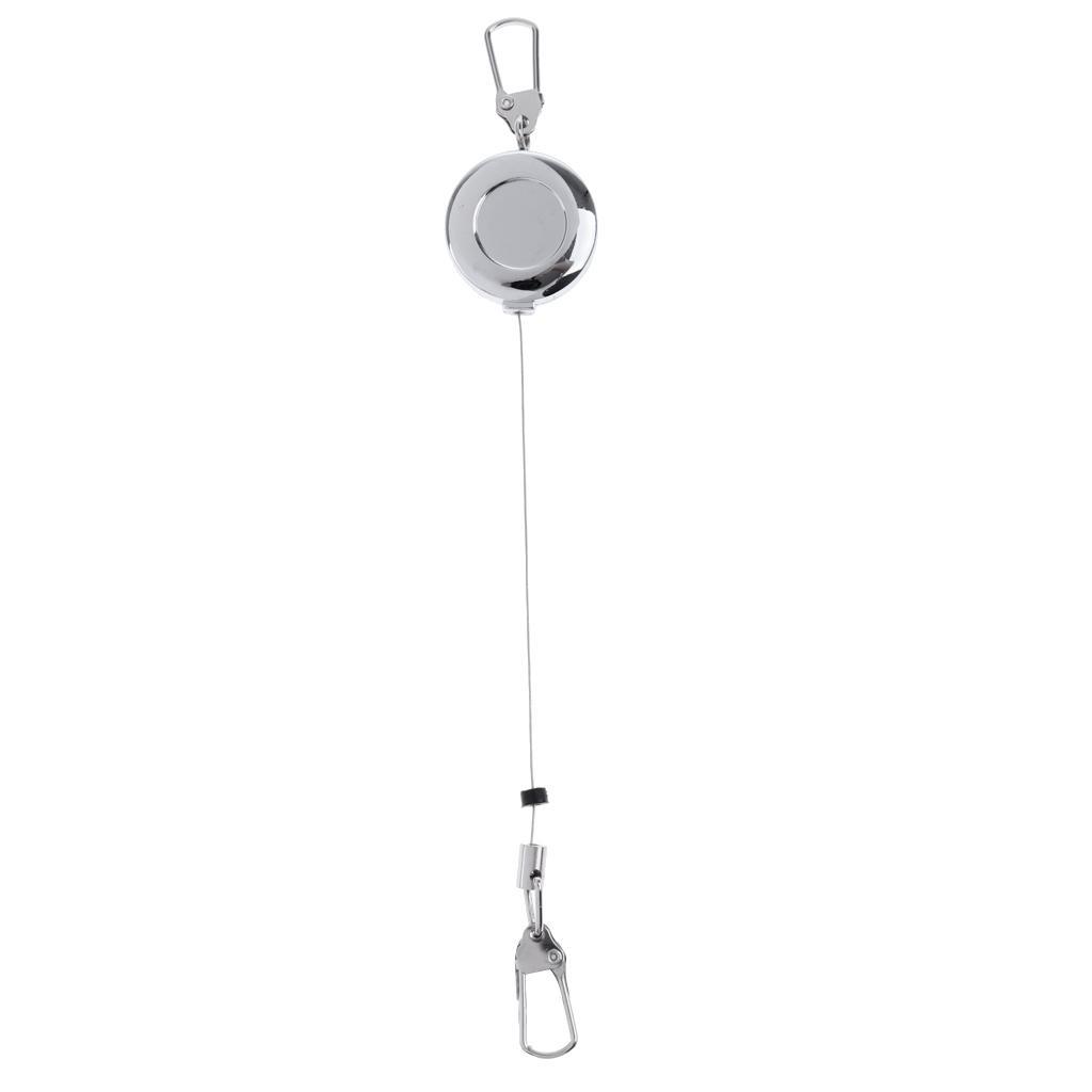 3-4pack Fly Fishing Retractable Zinger Reel Cord Retractor Fishing Tools Key