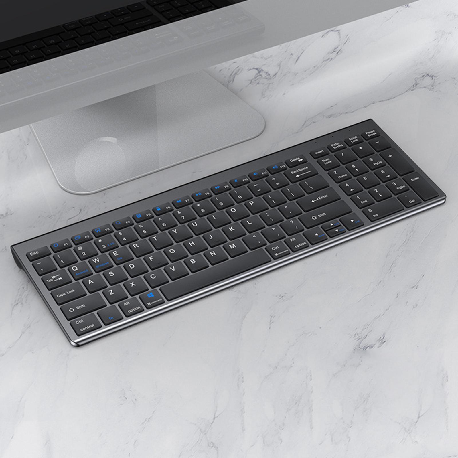 Silent Portable MIni Keyboard Universal Computer Gray