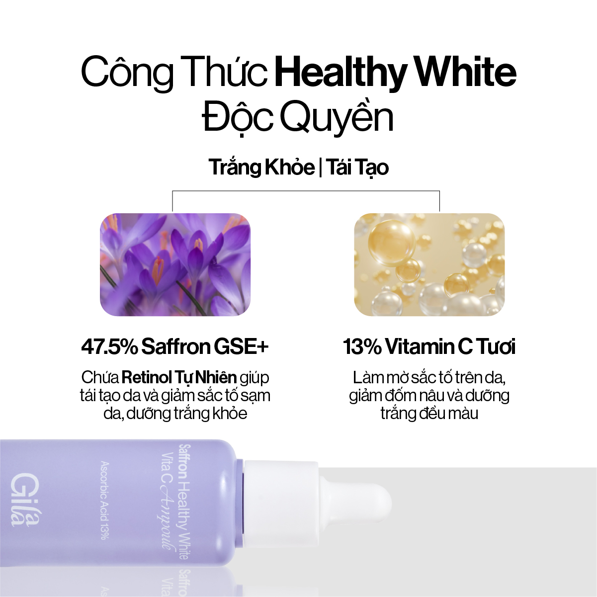 Tinh Chất Đậm Đặc Saffron Trắng Khỏe Mờ Sạm 30ml