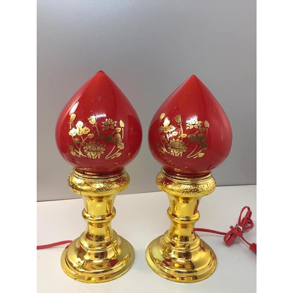 Đèn Thờ Điện mẫu quả đào TM1216