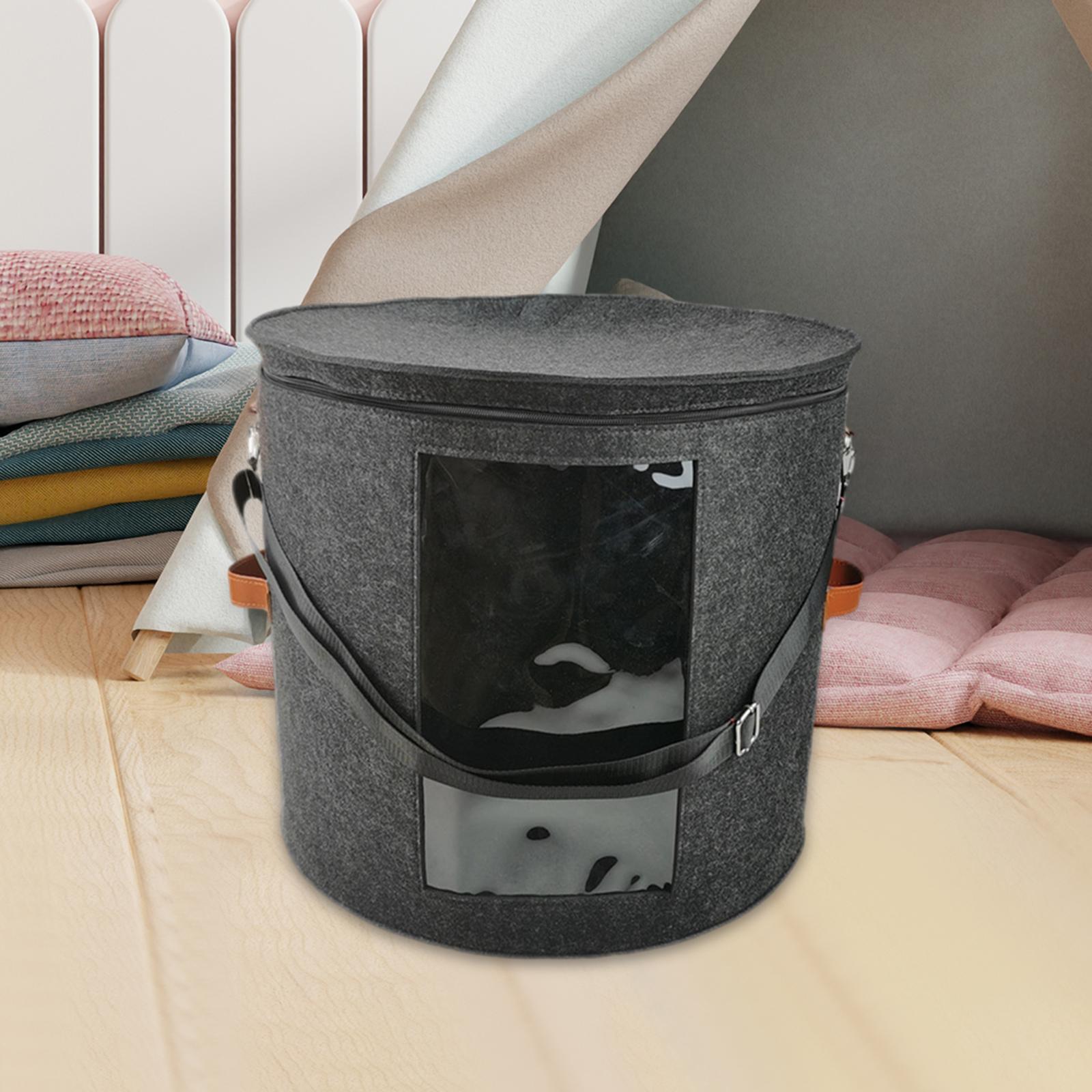 Storage Bucket Folding Hat Storage Organizer for Nursery Office Kitchen