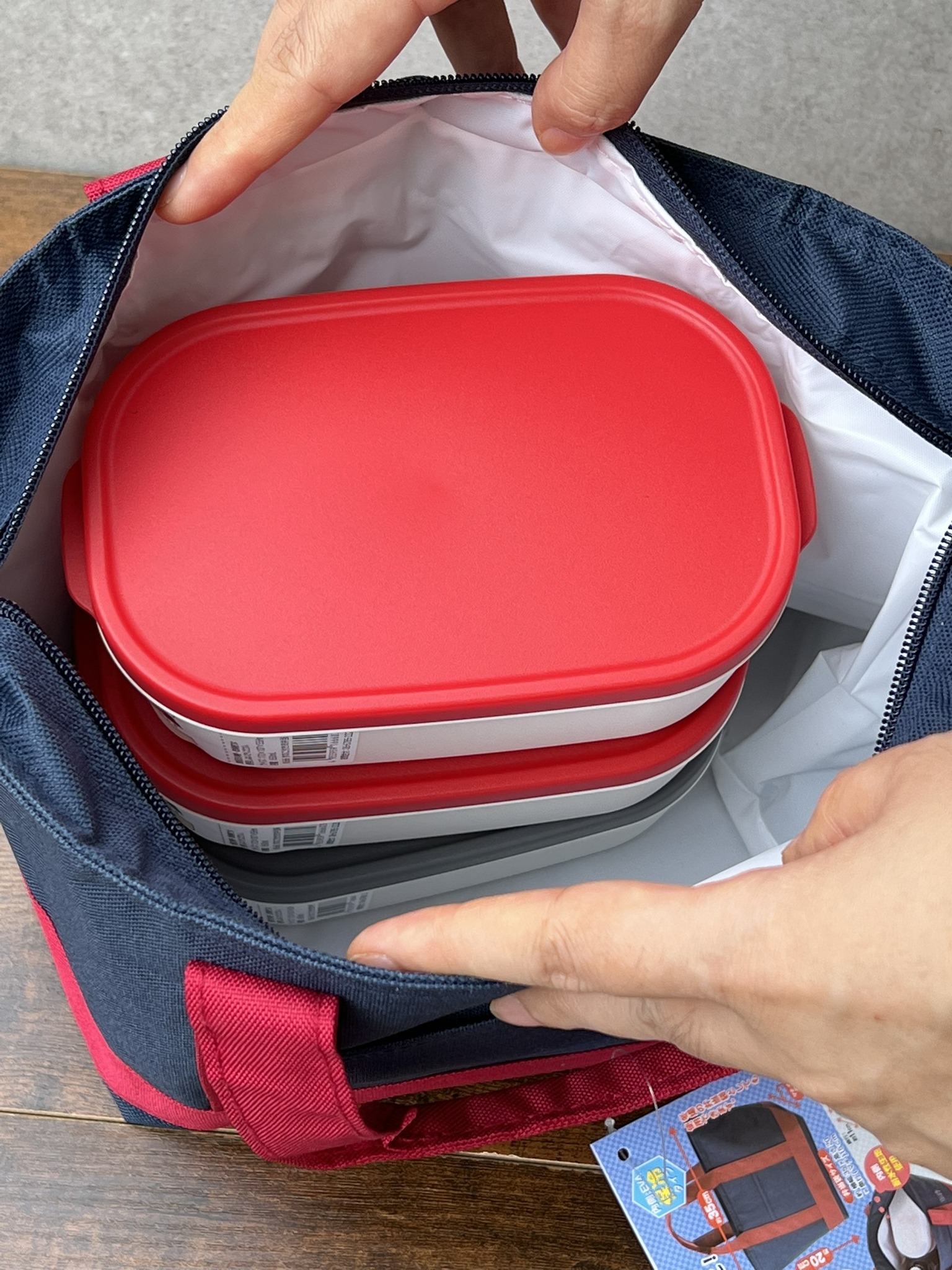 Hộp cơm trưa có vách chia ngăn Nakaya 650m - Hàng Nội Địa Nhật Bản