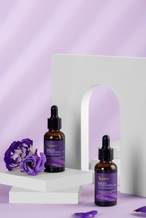 Bright Whitening Serum, Scharm Cosmetic, tinh chất dưỡng da, giúp dưỡng ẩm, làm mềm mịn và làm dịu da
