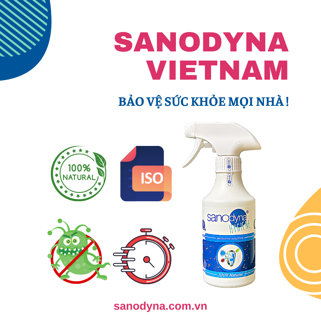 Dung dịch sát khuẩn đa năng 100% tự nhiên thương hiệu Sanodyna công nghệ ITALIA dung tích 300ML