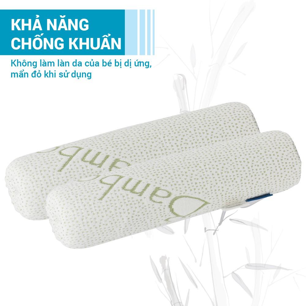 Gối chặn cho bé vải sợi tre bamboo kháng khuẩn cho bé Comfybaby CFN02