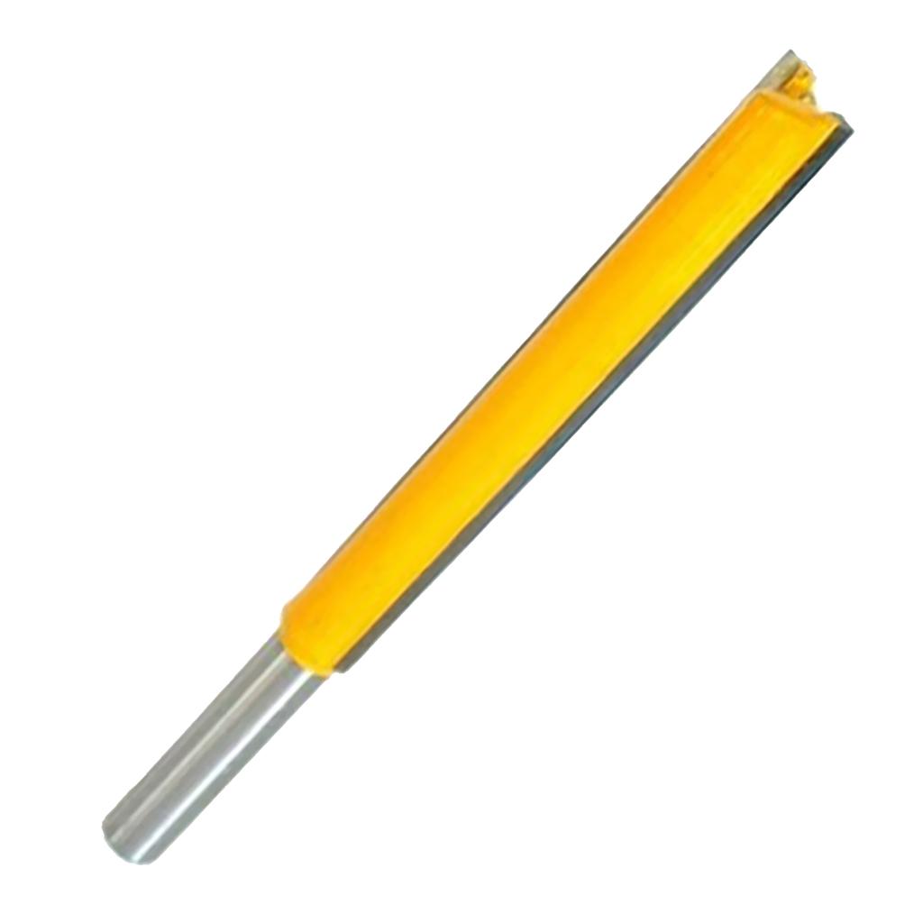 Router Bit Straight Template Flush Cutter Woodworking Tool - 1/4" Shank