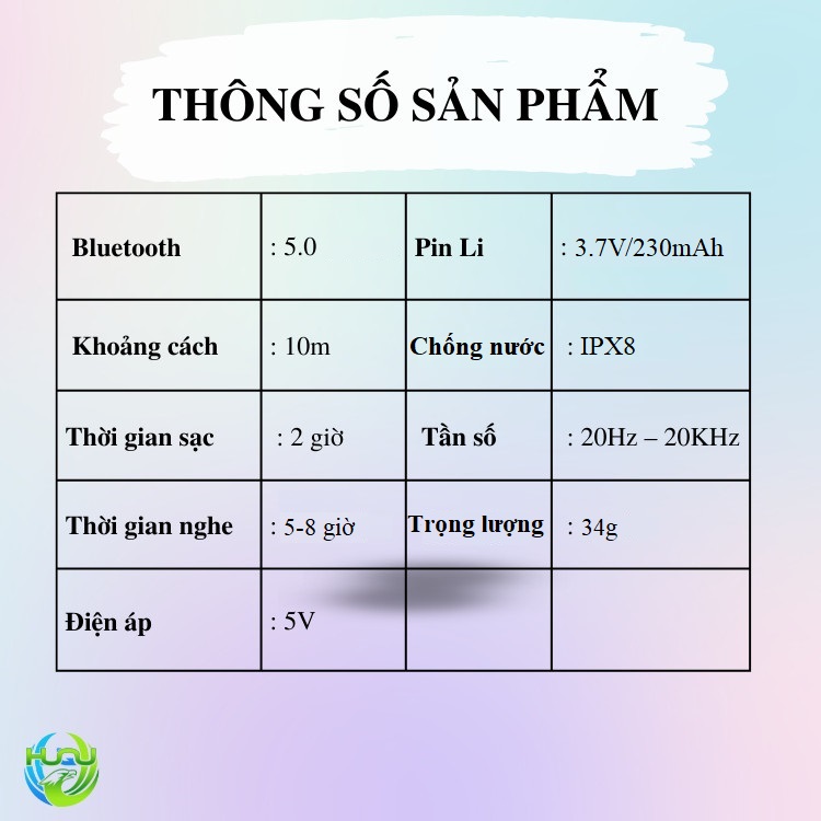 Tai Nghe Thể Thao Bơi Lội Huqu HQ- X18PRO- Tai Nghe Dẫn Xương, Chống Nước Hiệu Quả -Hàng Chính Hãng .