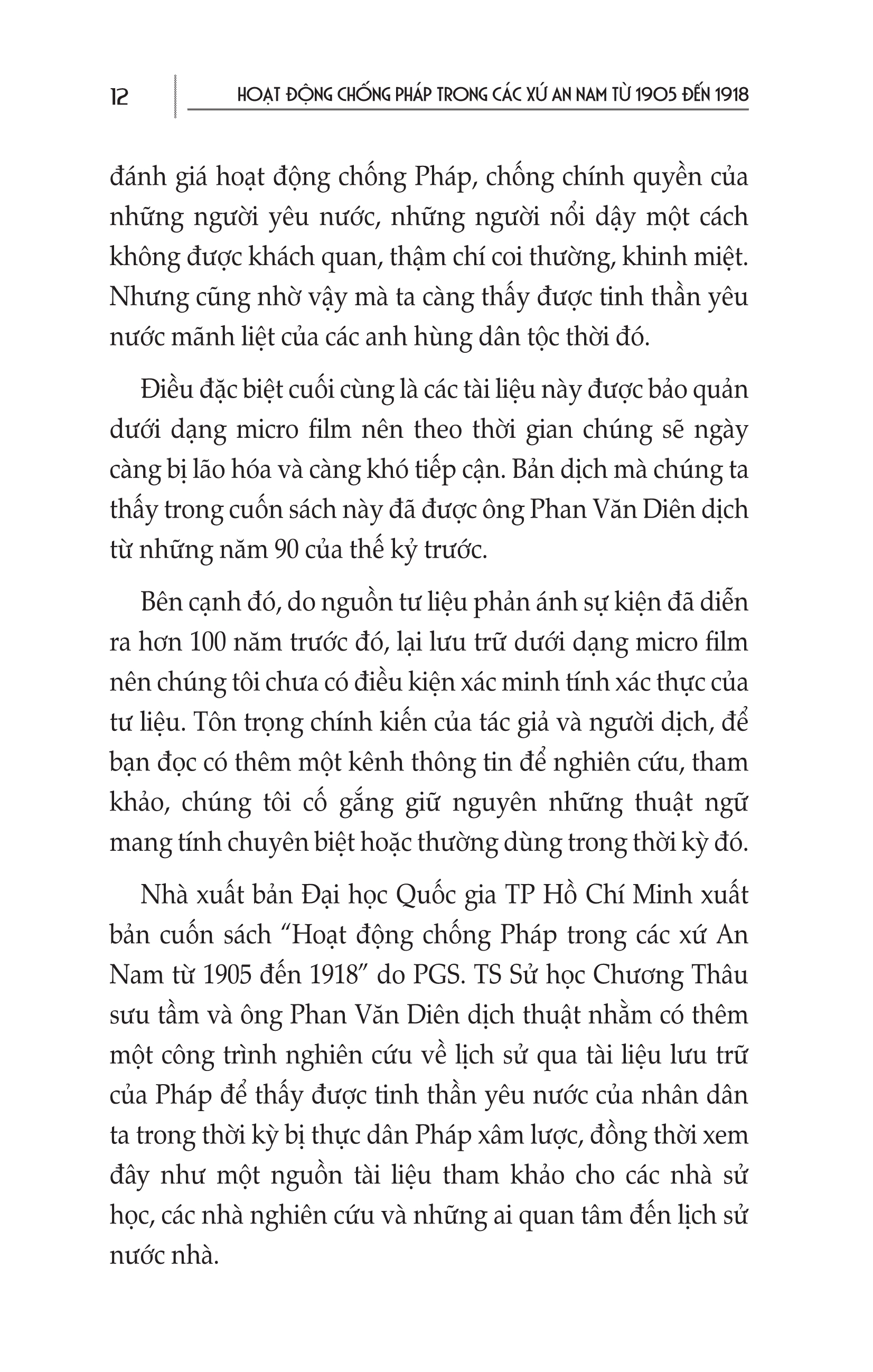 Hoạt Động Chống Pháp Trong Các Xứ An Nam Từ 1905 Đến 1918