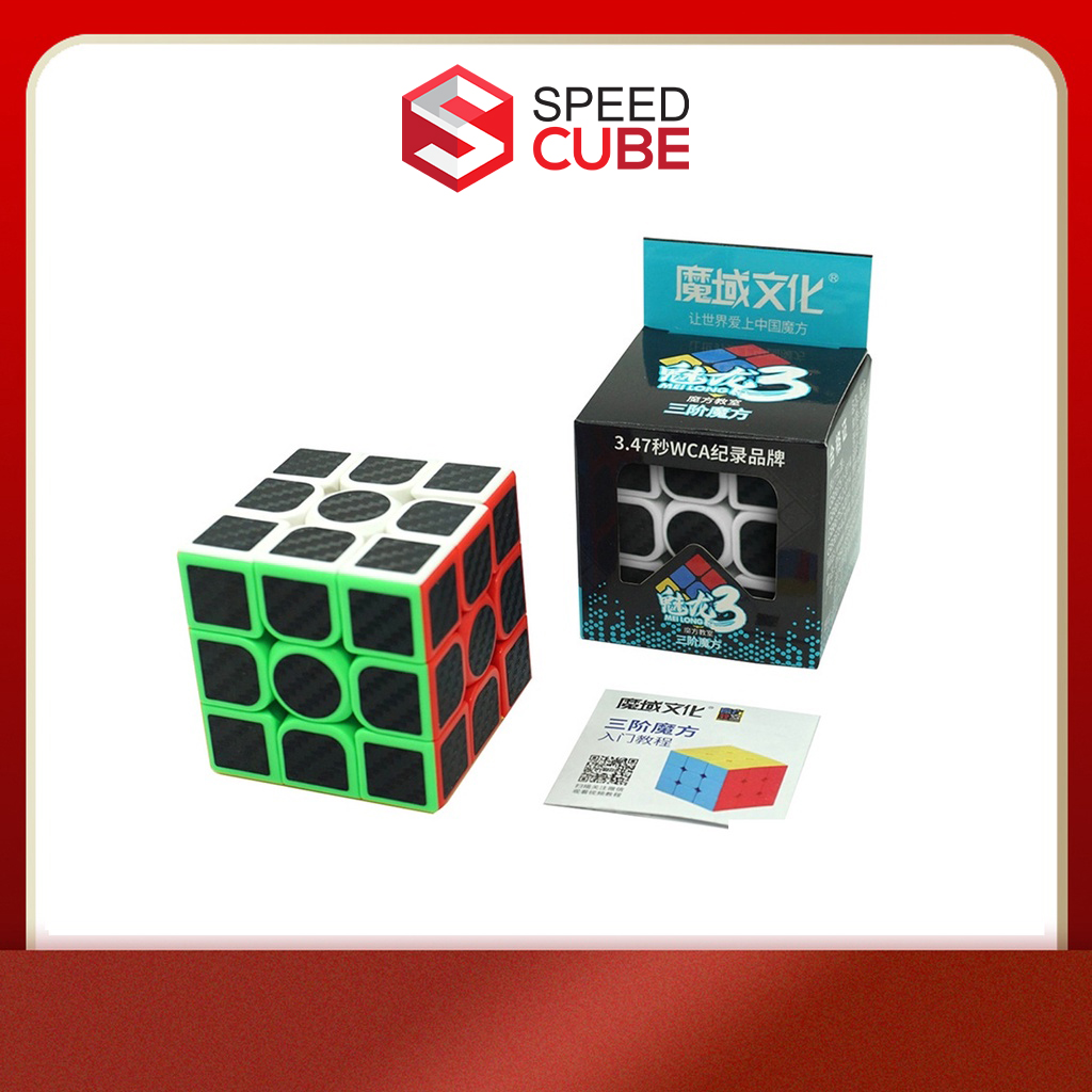 Rubik 3x3 Moyu Meilong 3 Carbon Rubic Giá Rẻ