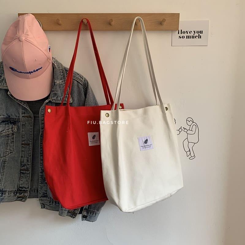 Túi Tote Túi Vải Trơn Chất Canvas Dày Dặn