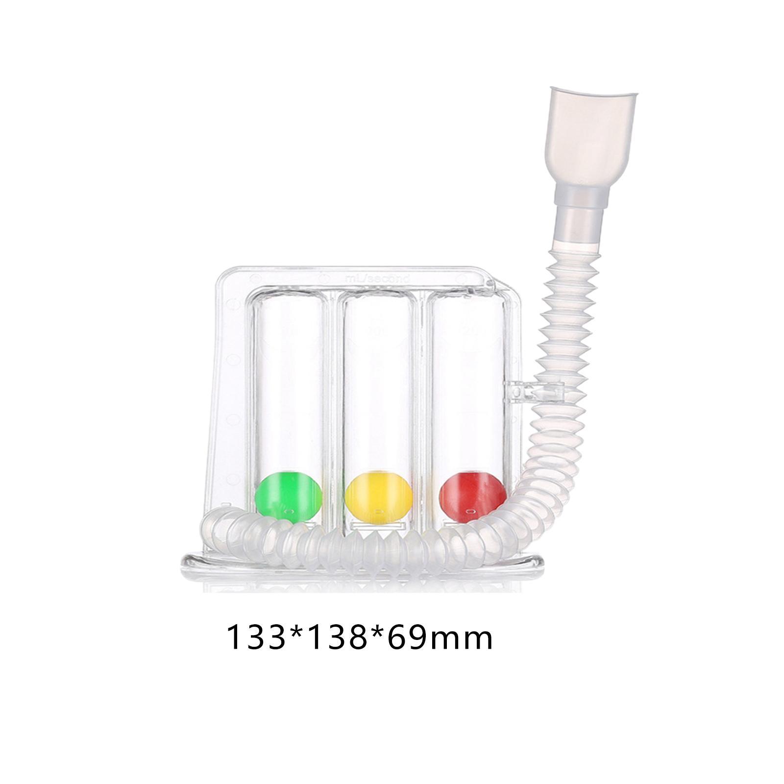Deep Breathing Lung Exerciser Breath Measurement Easy to Use Portable Device