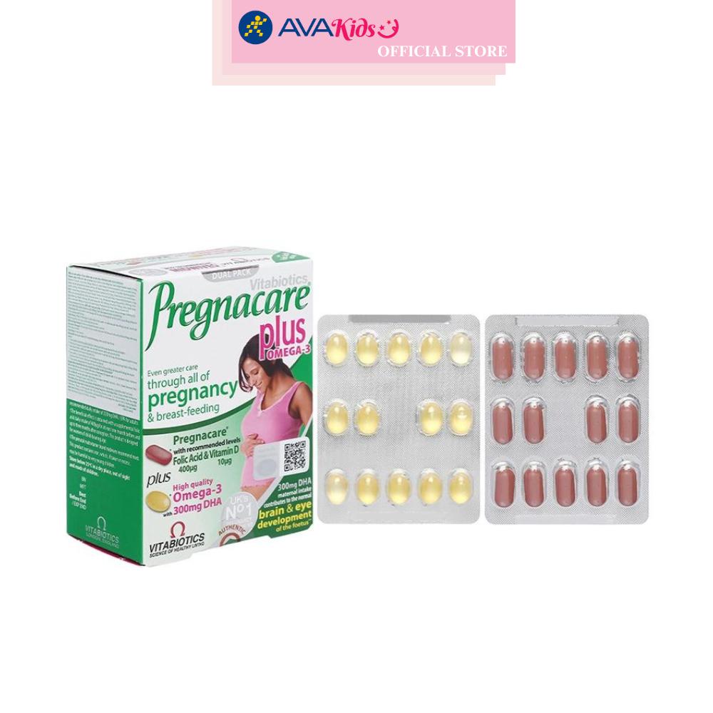 Viên uống Vitabiotics Pregnacare Plus Omega 3 bổ sung vitamin và khoáng chất 56 viên