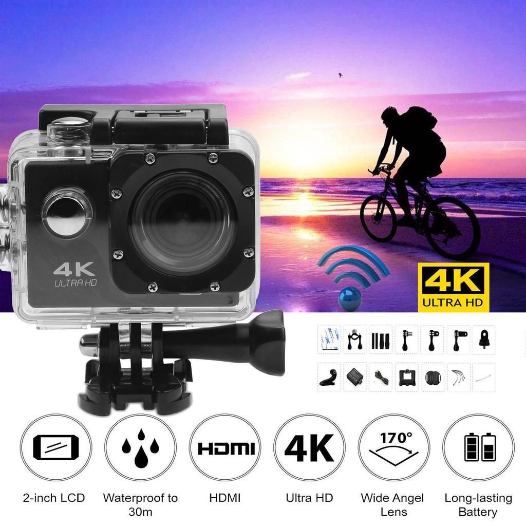 Camera hành trình chống nước 4K SPORT Ultra HD DV, Camera Hành Trình 4K Sports Cao Cấp Nhỏ Gọn Lấy Nét Hd z