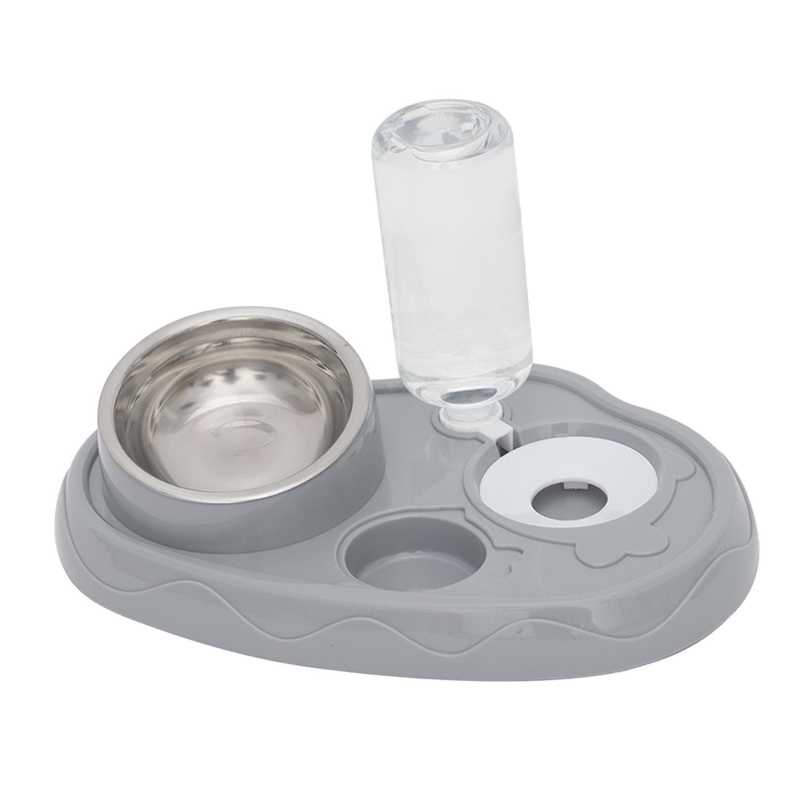 3 in 1 Cat Bowl Set Pet Feeder Durable with Automatic Water Dispenser Pet Feeding Bowls Dishes for Pets Accessories Feeding
