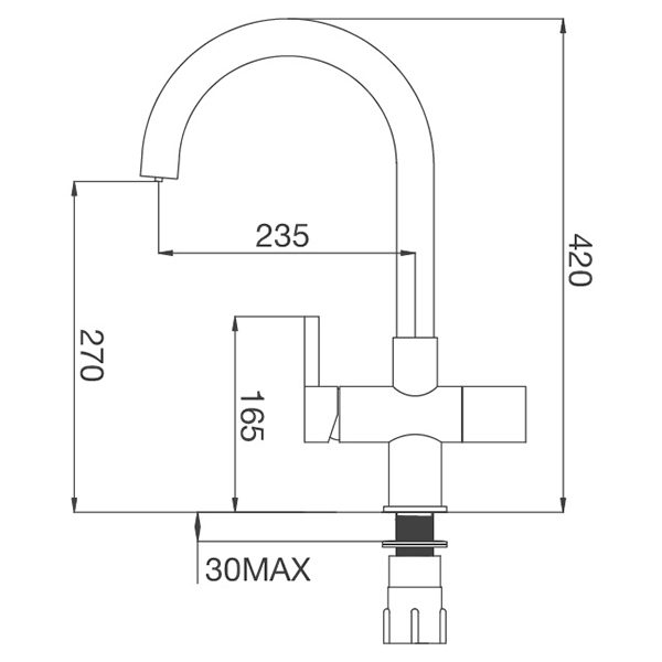 Vòi Rửa Chén Malloca K150DW