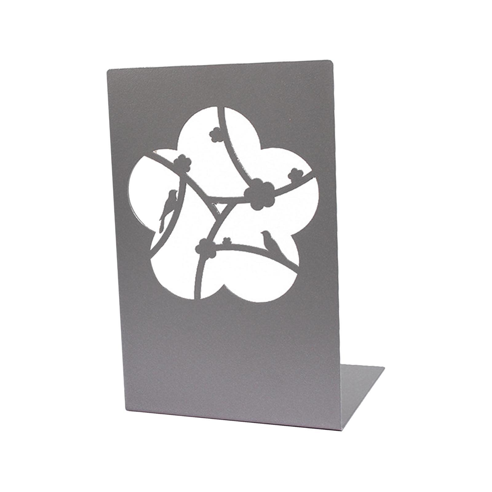 Metal Bookends Book Stoppers Organizer Anti Slip Book Shelf Holder Book Support for Shelves Library Office Photo Albums Books