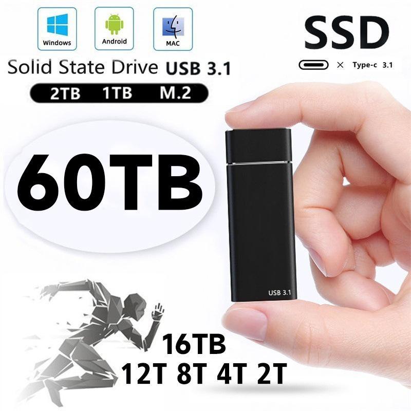 Ổ Cứng Ngoài SSD USB 3.1 Tốc Độ Cao Di Động Cho Máy Tính Để Bàn / Laptop 20TB 16TB 14TB 12TB 10TB 1TB 2TB