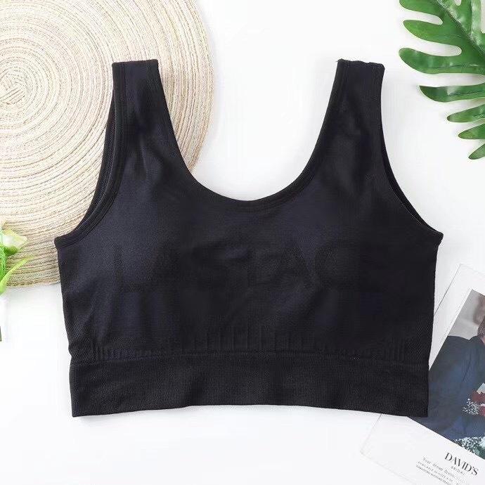Áo Bra Thun Dệt Quảng Châu Tập Gym Nâng Ngực Tôn Dáng Thấm Hút Mồ Hôi FREESIZE CH079