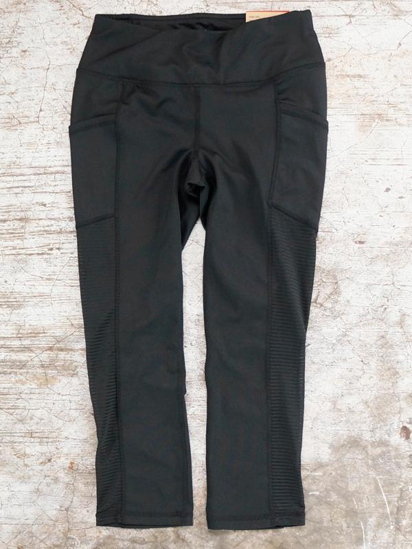 Quần Legging Lửng Nữ Capris Pockets Mesh Tight - SIZE XS/S