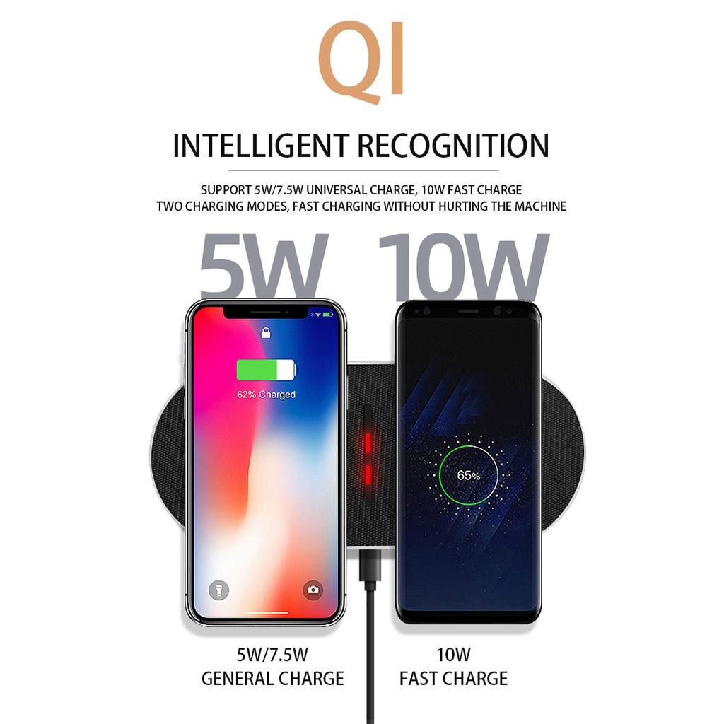 Wireless Charger, Qi 10W Max Wireless Charging Pad, Compatible with iPhone 12/12 Pro Max/SE/11 Pro Max, for Samsung Galaxy S20/Note 10