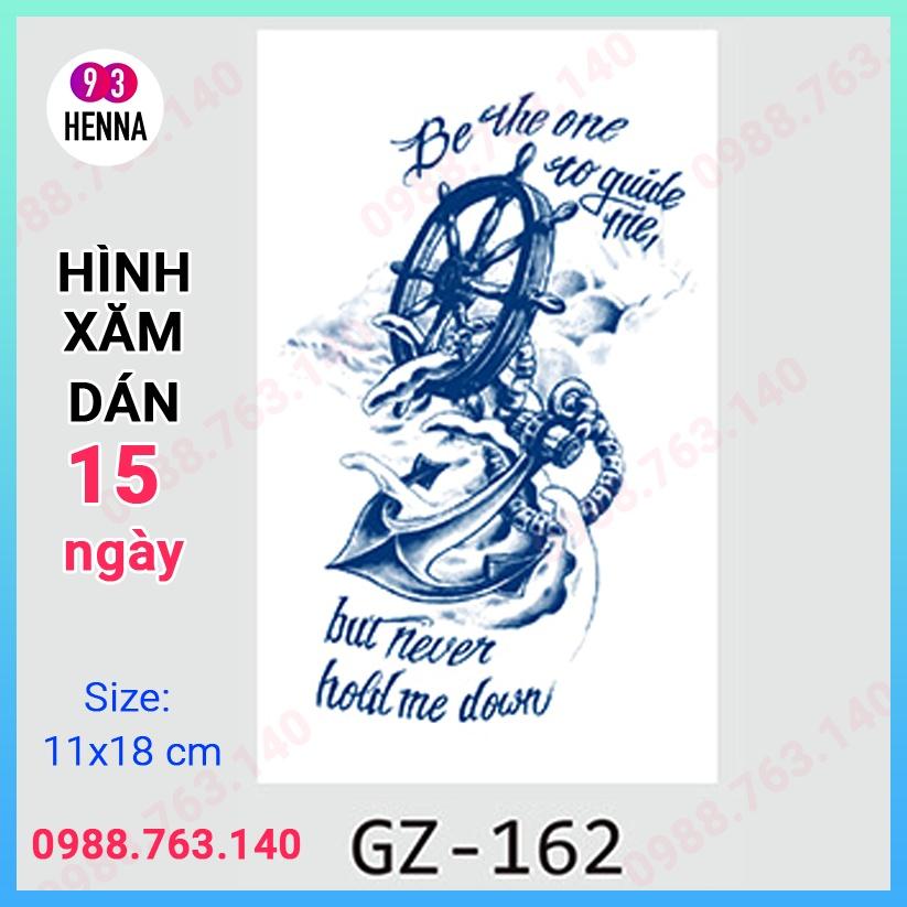 Hình Xăm Dán Hottrend Cỡ Trung 15 ngày chống nước Mã GZ162