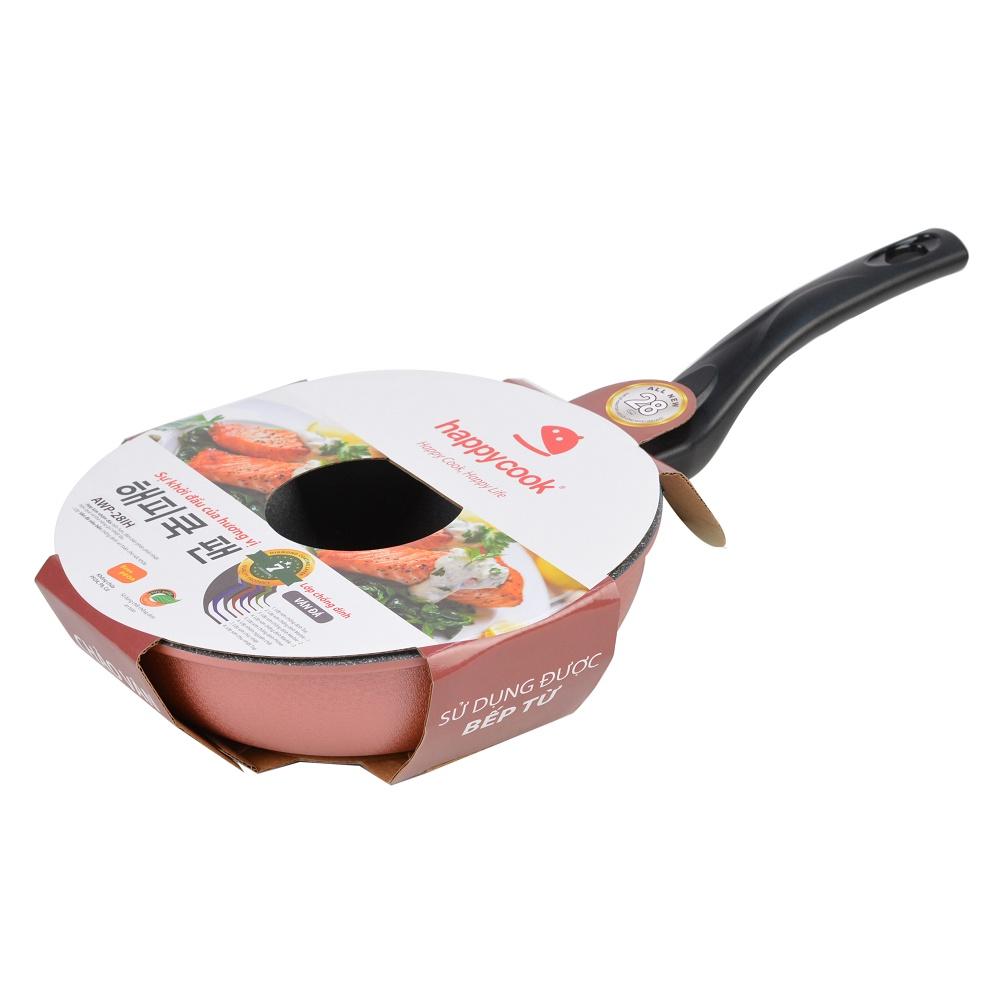 Chảo sâu vân đá đáy từ Happy Cook Aura 24cm AWP-24IH