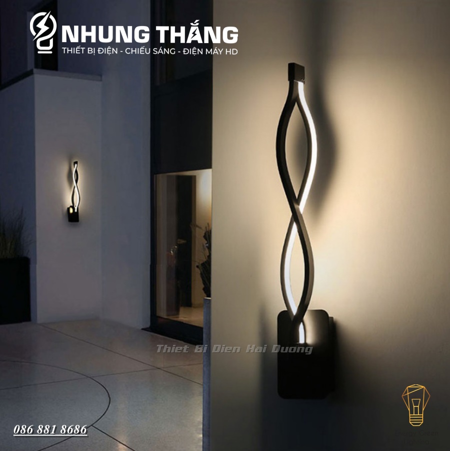 Đèn LED Gắn Tường Decor DT-21001 - 3 Chế Độ Ánh Sáng - Trang Trí Trong Nhà , Cầu Thang , Hành Lang - CÓ VIDEO