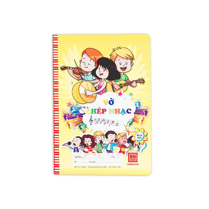Vở chép nhạc School Hồng Hà 0503 - Giao màu ngẫu nhiên