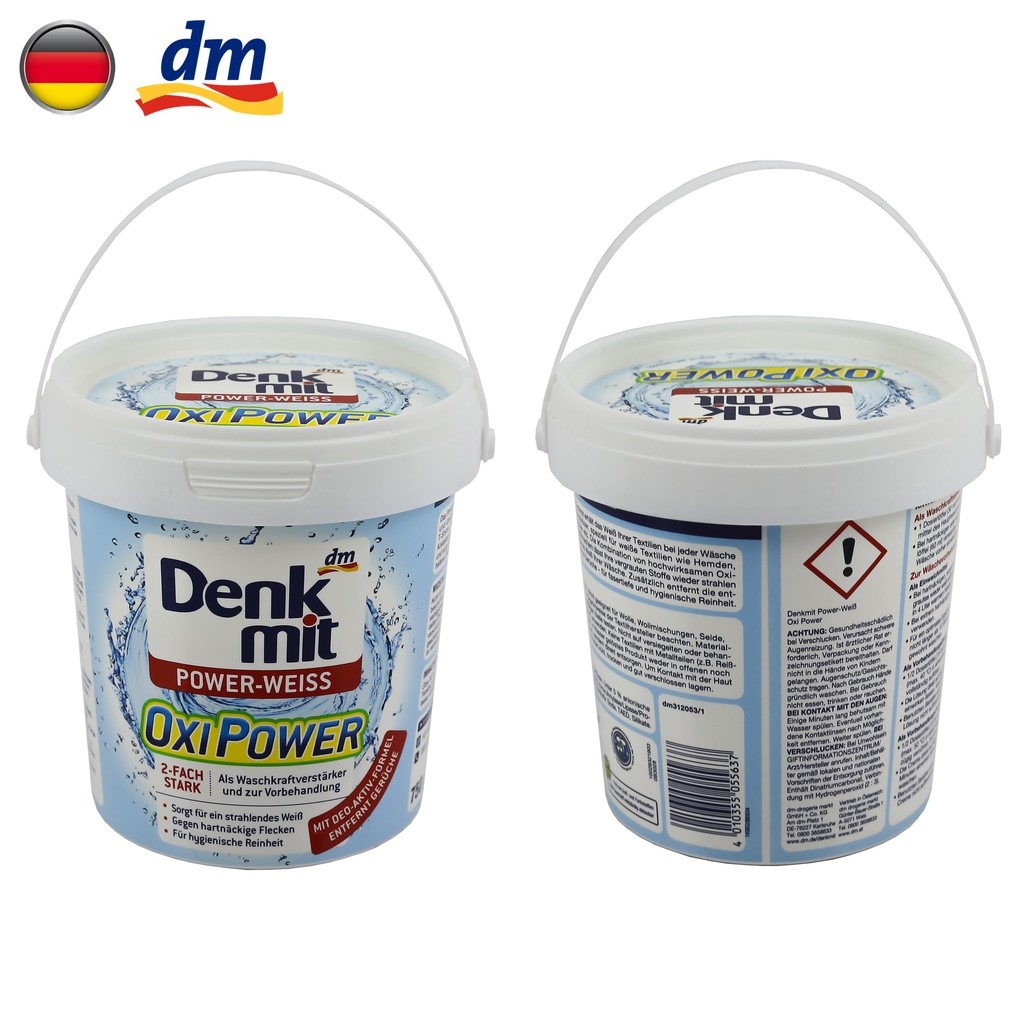 Bột giặt, tẩy trắng Denkmit Oxi Power-WEISS 750g