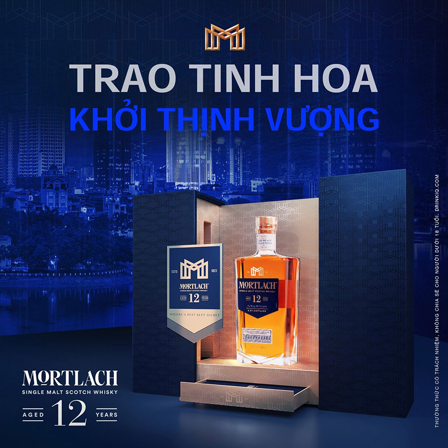 [Made in Scotland] Hộp quà Tết - Rượu Mortlach Aged 12 Years Single Malt Scotch Whisky 43.4% 700ml