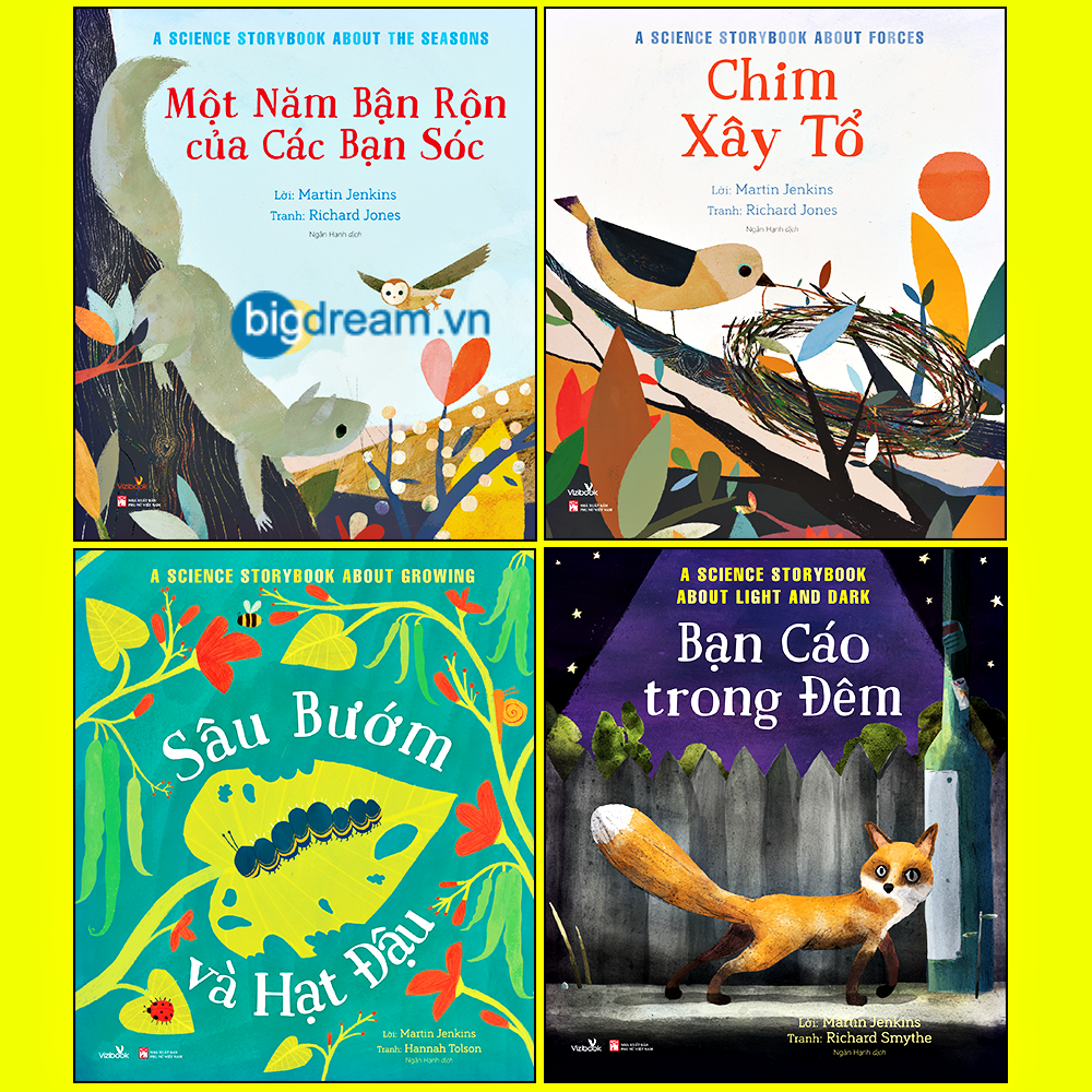 Câu chuyện khoa học A Science Storybook Bộ 4 quyển Truyện kể cho bé trước giờ đi ngủ phát triển tư duy