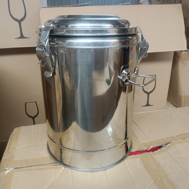 Bình Ủ Trà 3 Lớp Cách Nhiệt Inox 304 Không Vòi Dung Tích 20 Lít Cao Cấp