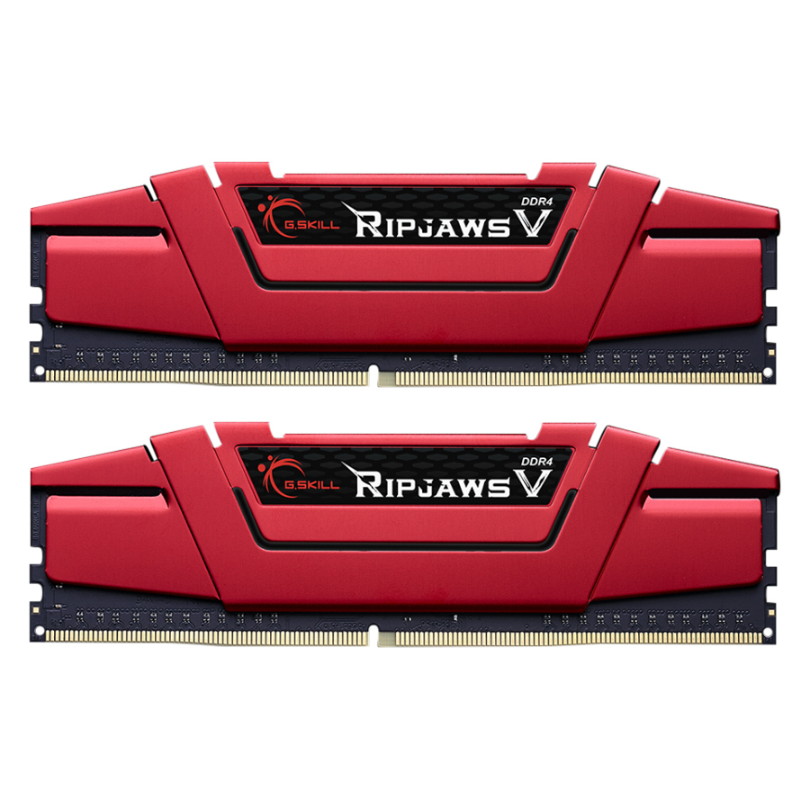 Bộ 2 Thanh RAM PC G.Skill 16GB (8GBx2) Ripjaws Tản Nhiệt DDR4 F4-2400C17D-16GVR - Hàng Chính Hãng