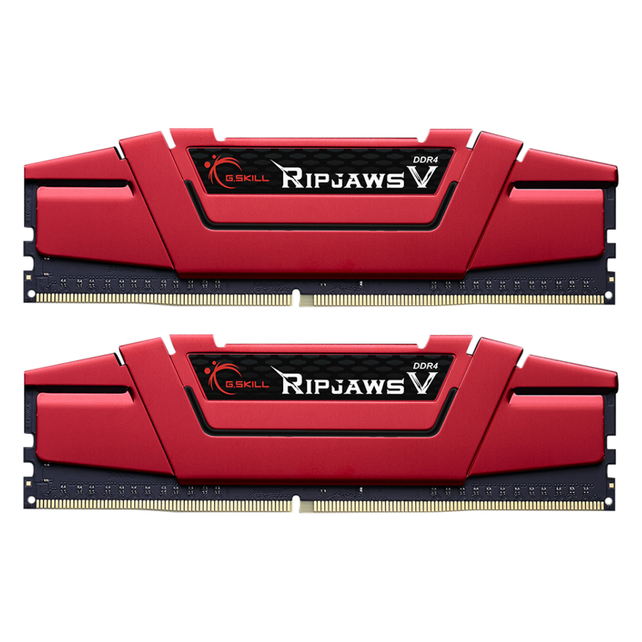 Bộ 2 Thanh RAM PC G.Skill 32GB (16GBx2) Ripjaws Tản Nhiệt DDR4 F4-2666C15D-32GVR - Hàng Chính Hãng
