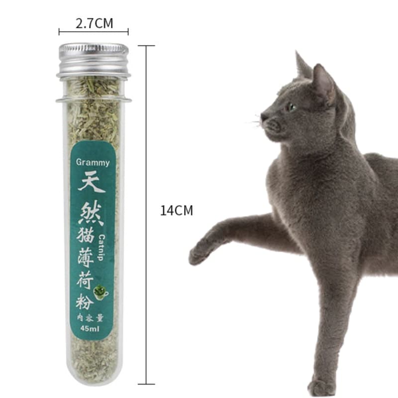 ỐNG CATNIP CỎ KHÔ BẠC HÀ CHO MÈO - BẠC HÀ MÈO 45ml