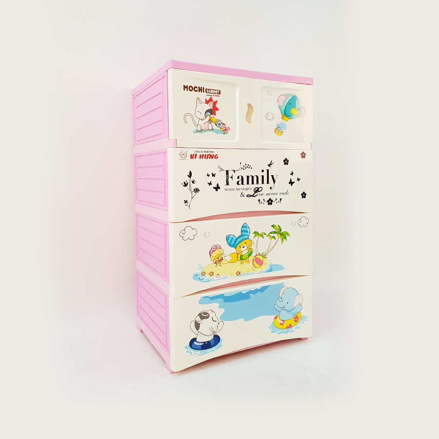 Tủ 4 Ngăn Mochi 9134 - Giao Màu Ngẫu Nhiên